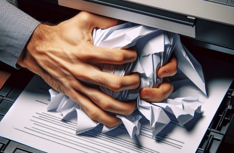 Zakleszczony papier w drukarce – skuteczne sposoby na radzenie sobie z awarią