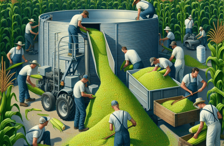 Pakowanie sieczki z kukurydzy: Skuteczne metody i praktyczne porady dla rolników