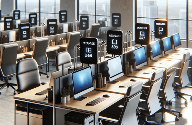 Rezerwacja biurek: Jak zoptymalizować przestrzeń pracy w biurze?