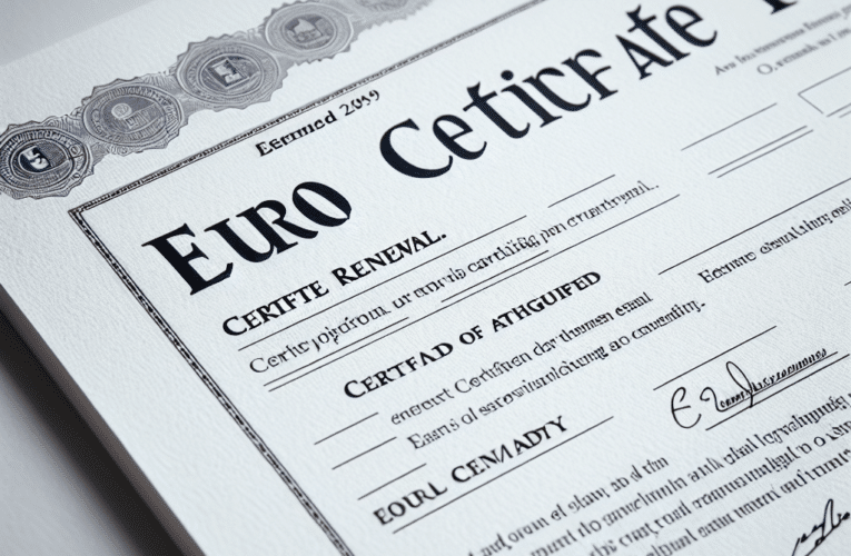 Jak skutecznie przeprowadzić eurocert odnowienie certyfikatu: 10 kroków do bezproblemowego procesu dla początkujących i zaawansowanych użytkowników