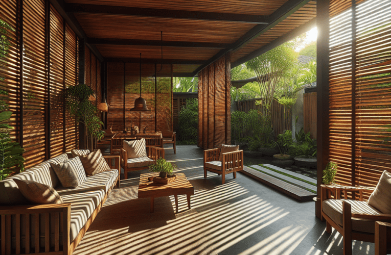 Jak wybrać idealne żaluzje drewniane na taras które skutecznie zadbają o komfort i klimat twojej przestrzeni?