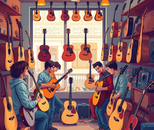 Jak wybrać idealną gitarę w Żorach: praktyczne wskazówki dla każdego muzyka