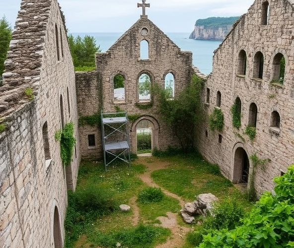 Jak zabezpieczyć ruiny kościoła w Trzęsaczu przed dalszą degradacją i zachować ich historyczną wartość?