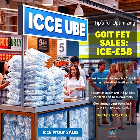 sprzedaż lodu w kostkach