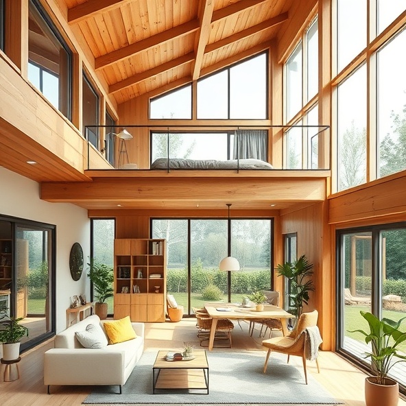 dom szkieletowy z antresolą