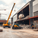 wyburzenia hal magazynowych
