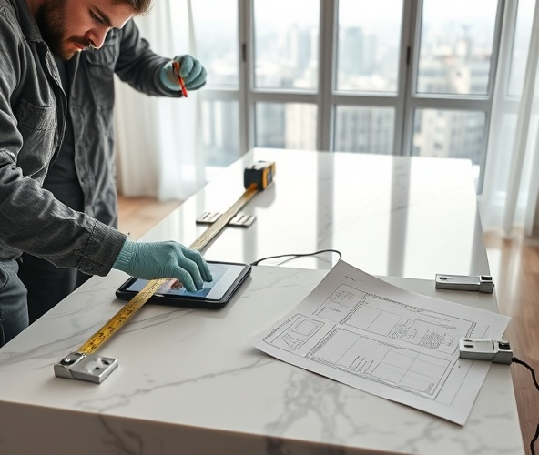 Jak w Warszawie potwierdzić wymiary blatów z marmuru przed montażem?