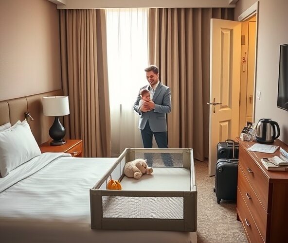 Czy hotel 3-gwiazdkowy zapewnia łóżeczko i podgrzewacz dla niemowlęcia?