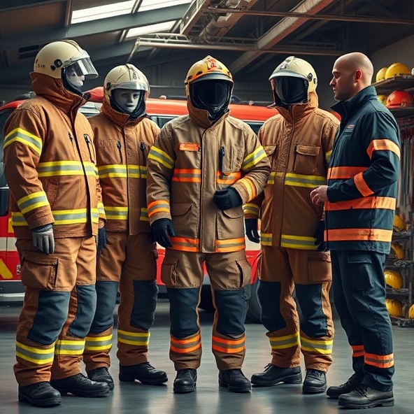 kombinezony strażackie