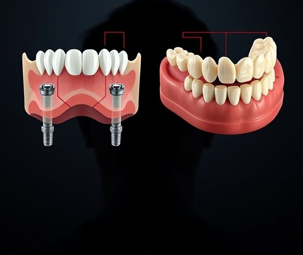 Czy most na 4 implantach będzie trwalszy niż proteza przy bruksizmie?