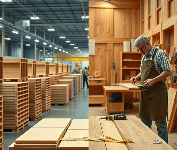 Czy producent regałów drewnianych wykona na wymiar taniej niż stolarz?