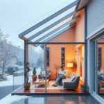 szklany dach nad tarasem