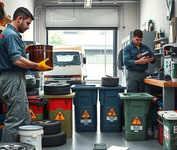 Ile kosztuje utylizacja odpadów z warsztatów samochodowych dla JDG?