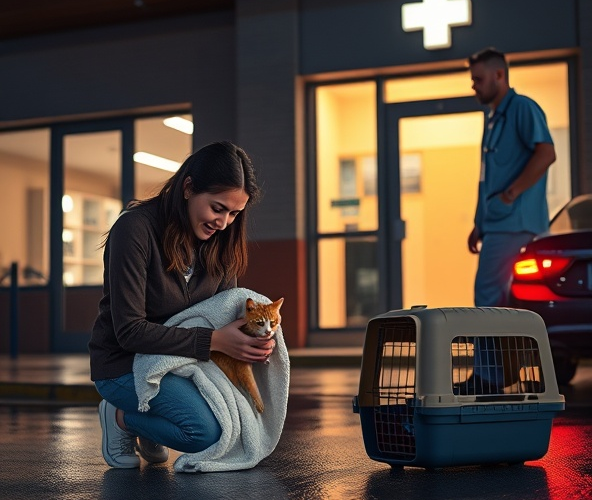 Jak przygotować kota do wizyty u weterynarza całodobowo przy urazie?