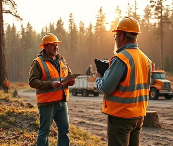 Czy właściciel tartaku może legalnie zlecić wycinkę drzew za drewno?