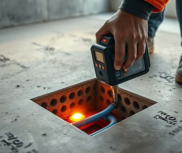 Czy wykrywacz Leica skutecznie znajdzie rury PEX w wylewce?