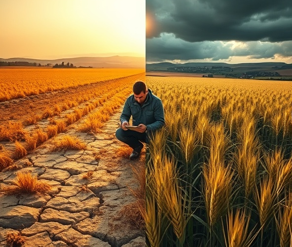 Jak ocenić skutki zmiany klimatu dla plonów pszenicy na polskich polach?