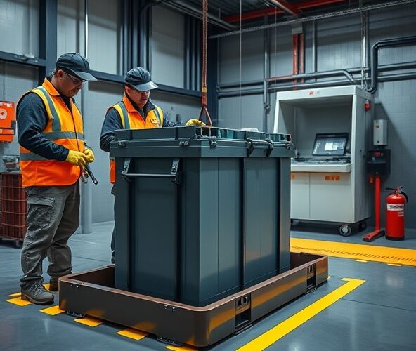 Jakie wymogi BHP dotyczą baterii do podnośników nożycowych?