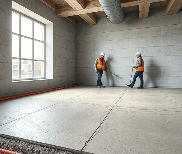 Beton półsuchy z betoniarni: wylewka pod ogrzewaniem ograniczy rysy skurczowe?