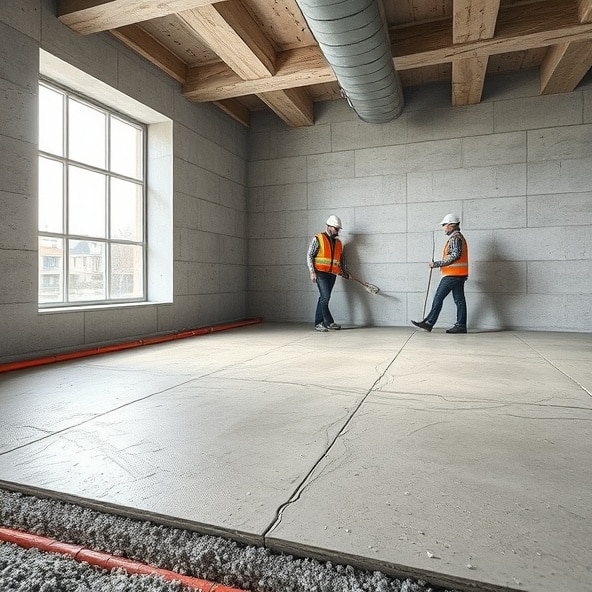 beton półsuchy z betoniarni