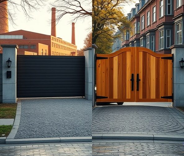 Jaką bramę ogrodzeniową wybrać w Łodzi: przesuwną czy skrzydłową?