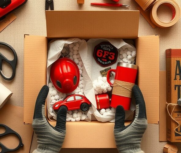 Jak bezpiecznie zapakować gadżety strażackie na prezent do wysyłki?