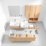 kleines modulares badezimmer