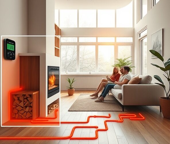 Jakie kominki Makroterm do domu 120 m² z podłogówką obniżą rachunki?