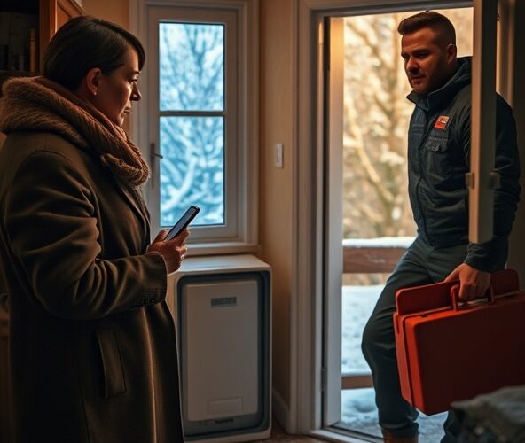 Jak właściciel mieszkania szybko umówi naprawę pieca gazowego zimą?