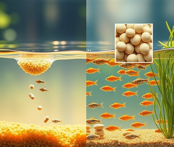 Pellet dla ryb: pływający czy tonący lepszy dla narybku?