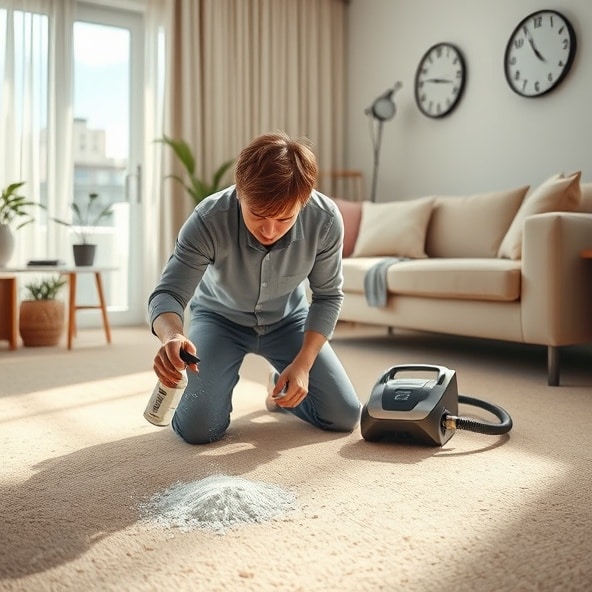 czym usunąć zapach moczu z dywanu