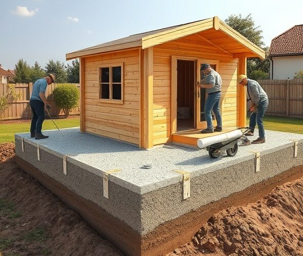 Jak przygotować fundament pod domek drewniany 3×2 na działce?