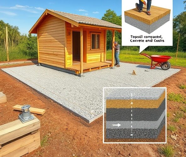 Jak przygotować fundament pod domek drewniany 3×2 na działce?