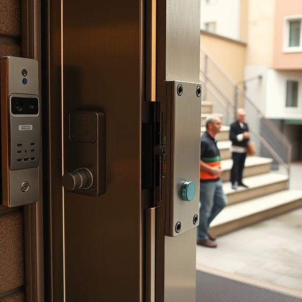 elektrozaczep z blokadą