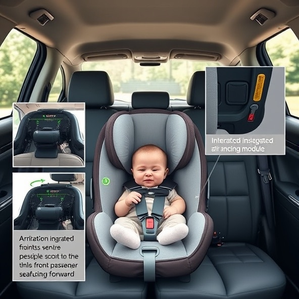 fotelik z poduszką powietrzną