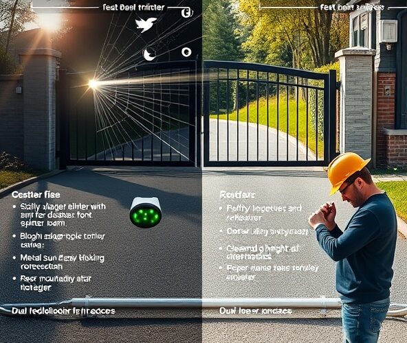 Jak ograniczyć fałszywe alarmy fotokomórek przelotowych przy bramie?