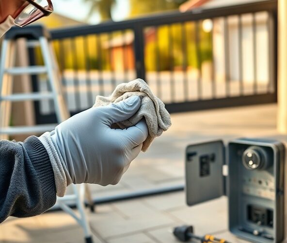 Jak bezpiecznie wyczyścić fotokomórki przelotowe przy bramie samemu?