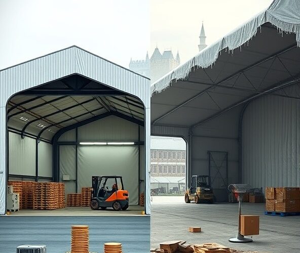 Hale namiotowe Lublin: izolowane czy nie, by taniej magazynować?