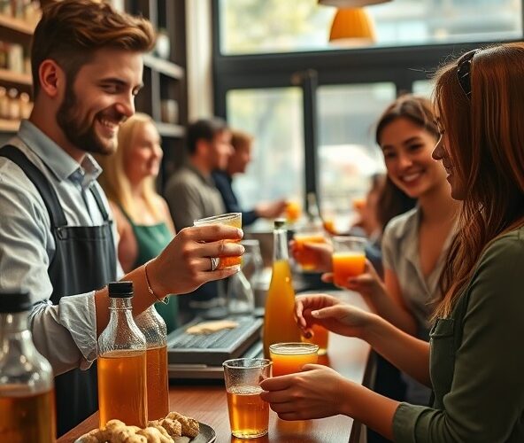 Czy próbki soku imbirowego 100% zwiększą powroty klientów?