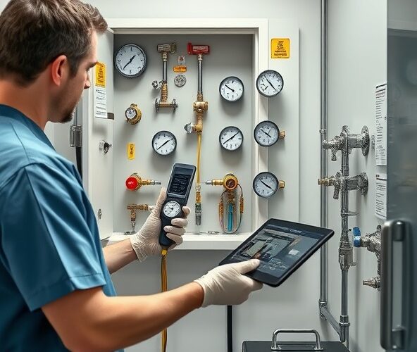 Jak sprawdzić zgodność instalacji gazów medycznych w małej przychodni?