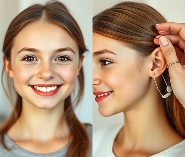 Jak zmniejszyć odstające uszy u nastolatka bez operacji i blizn?