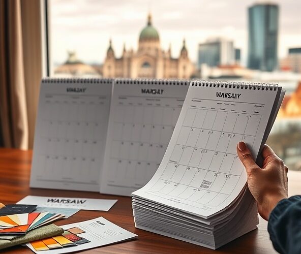 Jaką gramaturę papieru wybrać do kalendarzy marki z Warszawy?