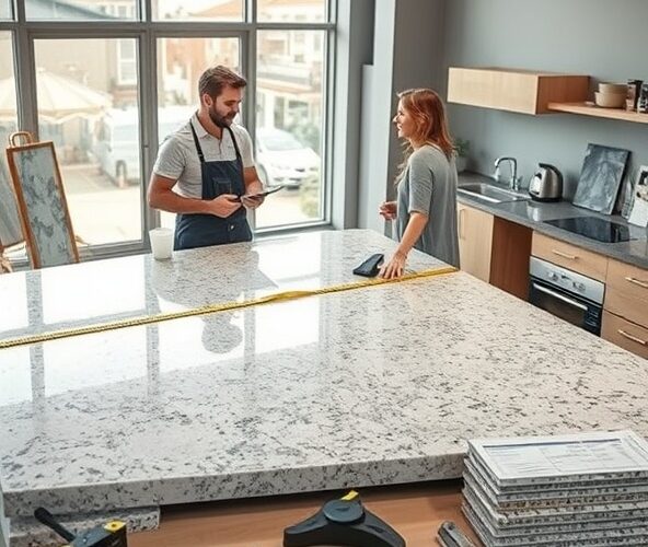 Czy cena konglomeratu kwarcowego za blat 3m obejmuje montaż?