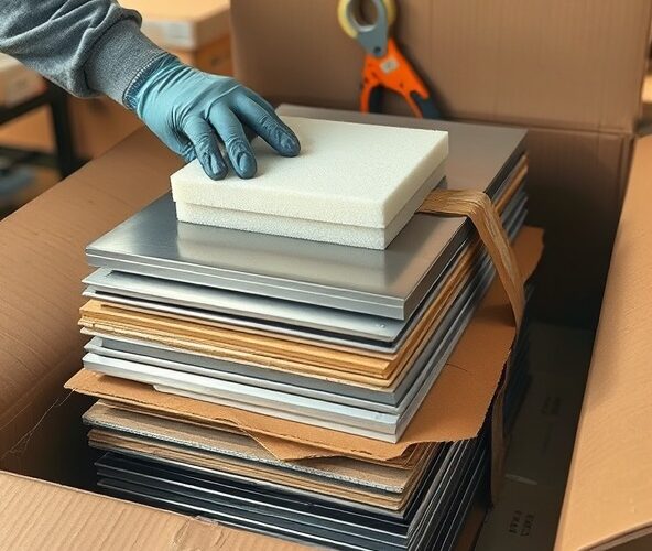 Jak pakować metalowe blaszki, by uniknąć porysowań przy wysyłce?