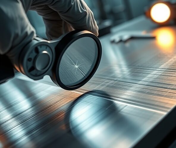 Jak wykryć rysy na metalowych blaszkach przy kontroli wzrokowej?