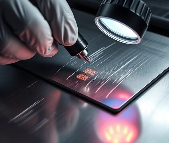 Jak wykryć rysy na metalowych blaszkach przy kontroli wzrokowej?