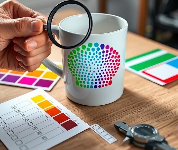 Jak sprawdzić jakość nadruku na kubek przed zamówieniem partii?