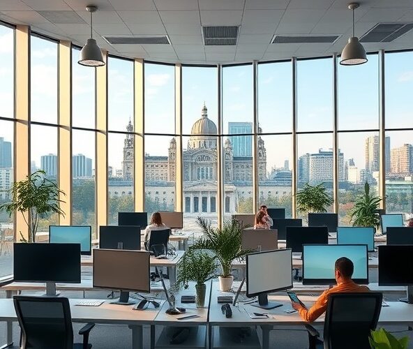 Jak dobrać oświetlenie do biura w Warszawie, by oszczędzać prąd?