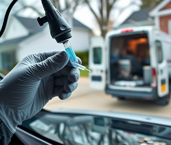 Jaka jest cena naprawy odprysku na szybie w mobilnym serwisie?