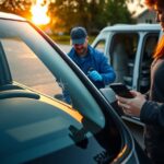 odprysk na szybie naprawa cena